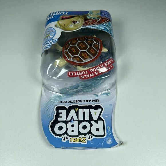 Zuru Robo Alive Real Life Robotic Pet Water Activated Swims  Tiny Turtle New - Picture 3 of 6